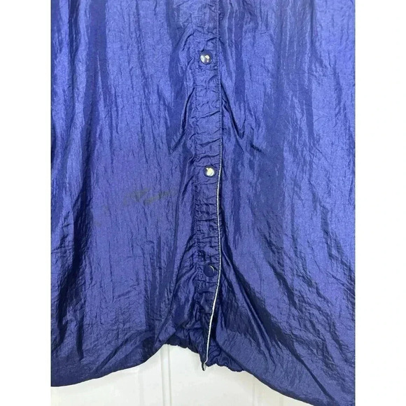 LAURA KATHERINE Vintage 80's Women's REVERSIBLE Windbreaker Jacket Green Gray L - Picture 7 of 12